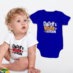 Baby Onesies PH Daddys Little Version   Me    Dad and Baby Fathers Day Baby Clothes