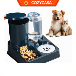 【COZYCASA】Auto-Integrated Feeder/Automatic Pet Feeder Water Dispenser Bowl Set for Cats Dogs