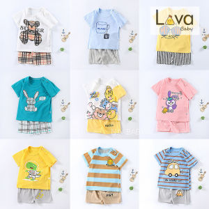 พร้อมส่ง เสื้อผ้าเด็กเล็ก ชุดเซทเด็ก ลายสุดน่ารัก เสื้อแขนสั้น + กางเกงขาสั้น  DXT23