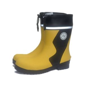 SUPERLI Men Rainproof waterproof safety boots Rubber Fishing Boots Steel Toe Steel Sole Safety Rain Boots Anti-stabbing Gumboots and Anti-smashing Galoshes 38-46