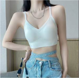 Lavender.thai ชุดชั้นในดันทรง  เปิดหลัง เซ็กซีสําหรับผู้หญิง  ไร้สาย#B05