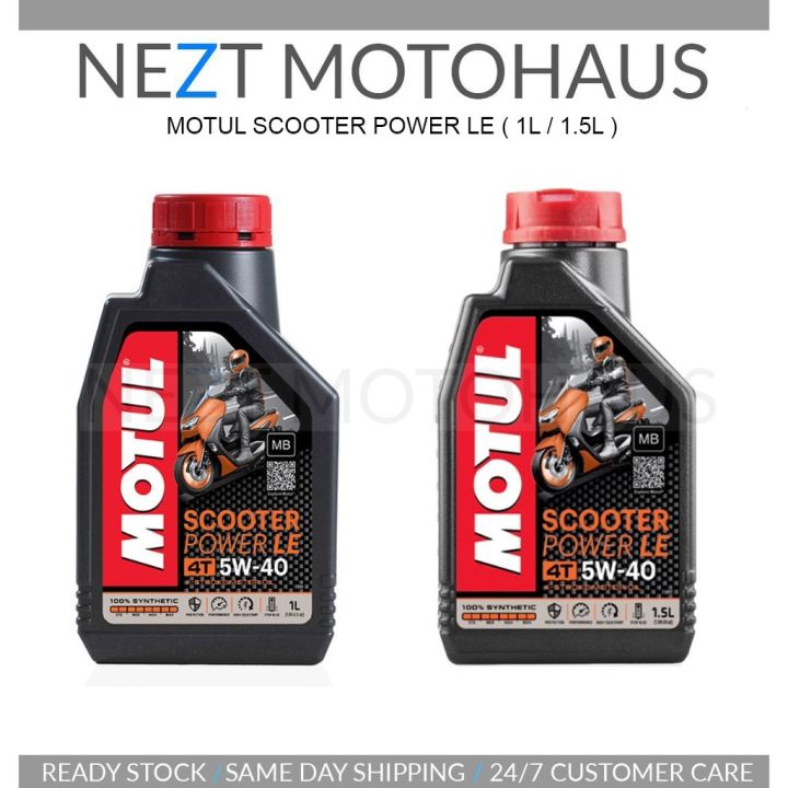 Motul Scooter Power 5W40 LE Fully Synthetic Engine Oil 1L / 1.5L NVX / NMAX / XMAX / ADV / HUSKY / XADV / VARIO
