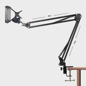 ขาตั้งเท้าแขนโลหะ ขาโต๊ะข้างเตียง ขาตั้งแท็บเล็ตสมาร์ทโฟน ขาตั้งไอแพดมัลติฟังก์ชั่น ขาตั้งมือถือรองรับโทรศัพท์มือถือและแท็บเล็ตทุกรุ่น