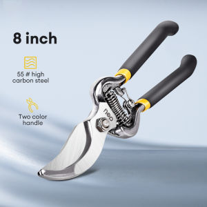 Deli Pruning Shears Garden Shears 8" Gardening Pruning High Carbon Scissors Garden Scissors Tools Blade