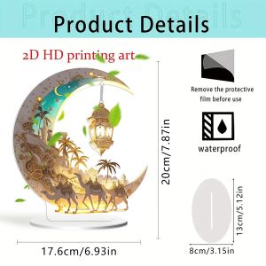 Creative Moon Festival Moon Castle   Holiday Decoration Home Acrylic Ornaments Crafts Decorative Ornaments [ Free Shipping ]