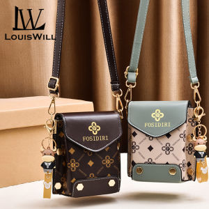 Louiswill Women Shoulder Bags Long Clutches Cross Body Bags Korean Style Ladies Phone Pouch Casual Crossbody Mobile Phone Wallets Mini Fashion Shoulder Bag Water Resistant Sling Bag
