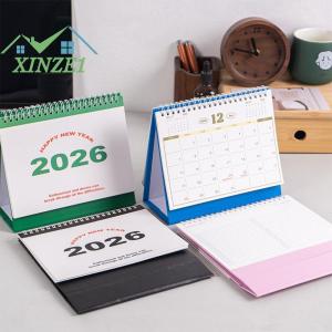 ❤💖💓 ปฏิทิน2026อย่างง่ายสมุดจดบันทึกตารางเวลารายเดือนรายวันการจัดการเวลาโฮมออฟฟิศการตกแต่งเดสก์ท็อปปฏิทินแบบยืน