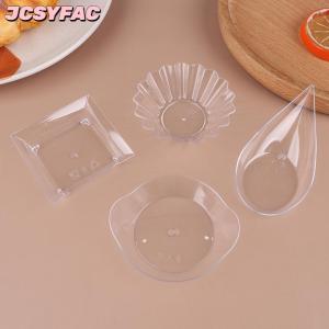 JCSYFAC 10Pcs Transparent Mini Appetizer Plates Ice Cream Cup Plastic Fruit Candy Cake Jelly Yogurt Mousse Dessert Container Pastry Tool