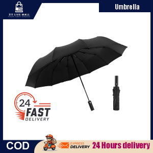 311 LIVE MALL Automatic UV Umbrella 3 Fold Waterproof Windproof Umbrella 12 Bone Payung