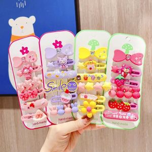 Set 6 kẹp tóc nơ hoạt hình siêu yêu cho bé