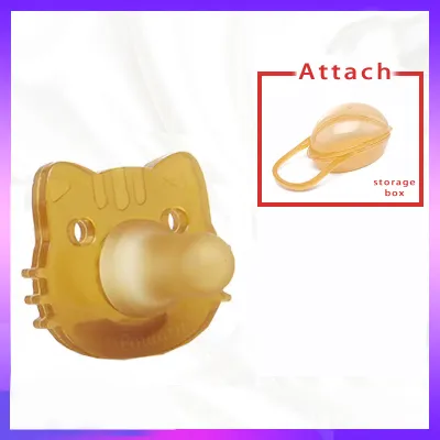 (Cle)Topstudio BabyGo Pacifier Newborn 0 to 6 Months Super Soft Silicone Pacifier 6 to 18 Months Teether Silicone Baby Teething Bite Flat Nipple