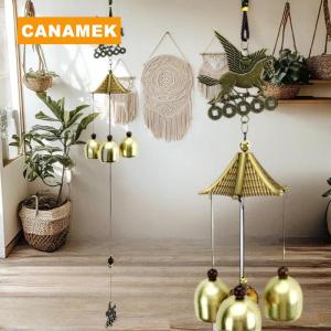 【CANAMEK】 Retro Horse Metal Wind Chimes Garden Yard Bells Windchimes Outdoor Room Hanging Decoration Home Decoration Craft