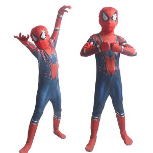 Kostum Spidernan Far From Home The Amazing Spiber-Man Cosplay Superhero Bodysuit Jumpsuit untuk Anak-anak