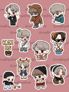 STICKER CUTTING KAI EXO WATERPROOF