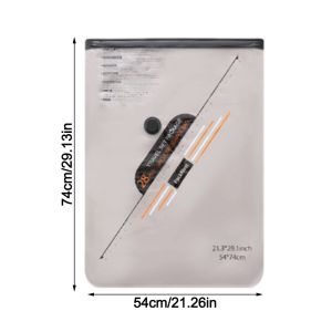 IFFINE Dust-proof Vacuum Storage Bag No Pump Large Capacity Clothing Seal Bag Portable Waterproof Clothes Blankets Organizer Travel Accessories