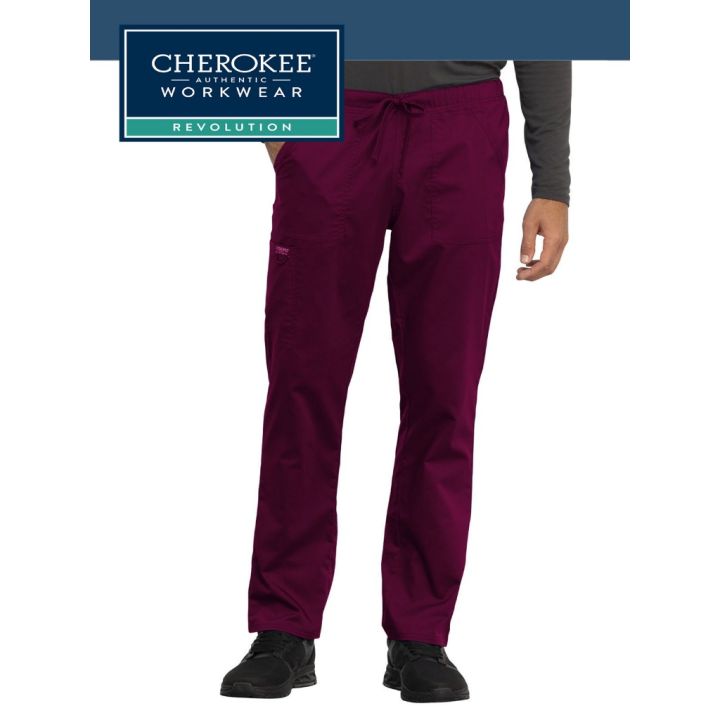 Cherokee Workwear Revolution Unisex Scrub Tapered Leg Drawstring Pant