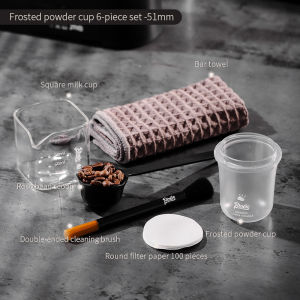 Bincoo cà phê chọn bột cốc đậu cốc chống bay bột thả bột cốc cà phê Ý mùi thơm cốc mờ