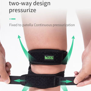 MAP BROTHER M3001 1PC Patella Kneecap Silica Gel Knee Tendon Strap Protector Knee Pad Running Sports Cycling Gym Knee Support