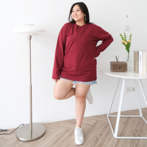 KAOS POLOS LENGAN PANJANG BIG SIZE JUMBO PRIA 3XL 4XL 5XL 6XL 7XL