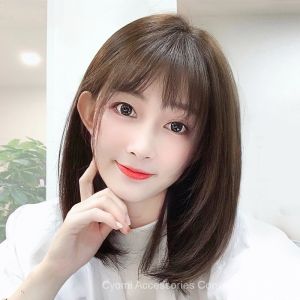 Tóc Giả 35 Cm Chính Hãng Cho Nữ Tóc Thật Tóc Ngắn Có Thể Giặt Với Tóc Mái Màu Nâu/Phù Hợp Với Mọi Hình Dạng Khuôn Mặt Và Mọi Tông Màu Da Tóc Giả Tóc Ngắn Tự Nhiên Cho Nữ