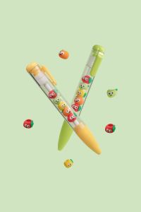SPARROW Pen Silikon / Silicone Pen / Pen Karakter Lucu Cantik FRUIT CUBS (8066)