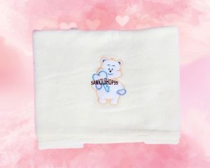Handuk bayi bordir ivory Handuk Bayi 60x110 cm Handuk Motif Baby Lembut