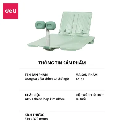 Bàn Học Thông Minh Deli Mặt Bàn Học Chống Gù 3 Chế Độ 9/12/15 Điều Chỉnh Tư Thế Ngồi Học Chống Gù Chống Cận Thị Cho Bé