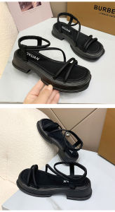 [Free Shipping] WomenS Fashionable Cross-Strap Roman Sandals For Outdoor Wear 2026 New Summer Versatile Thick-Soled Sandals