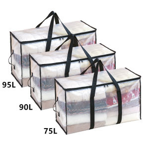 Túi lưu trữ trong suốt chăn bông túi di chuyển quần áo túi tổ chức chăn bông chống thấm và chống ẩm dung tích lớn2026