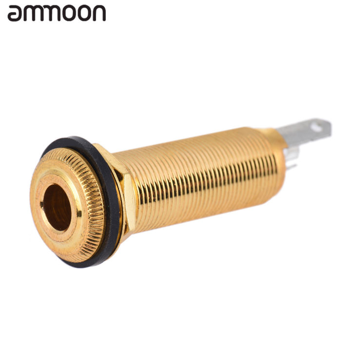 6.35mm 1/4 Inch End Pin Endpin Jack Socket Plug Mono Output Copper