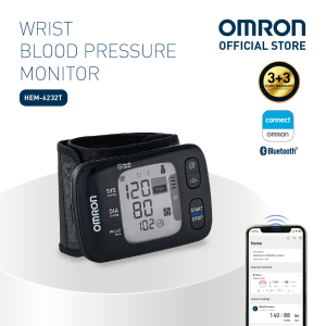 Omron Connected Wrist Blood Pressure Monitor HEM-6232T (3+3 years warranty)