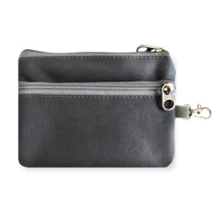 Dompet Mini 2 Ruang Seri Polos Souvenir Mini Pouch Dompet Kartu Emas Gantungan Kunci