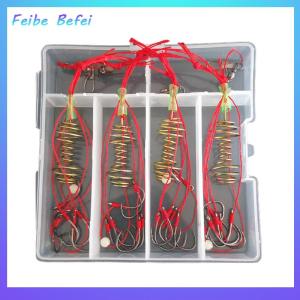 [Feibe Befei] 4 cái móc câu cá carbon cao Móc Câu Cá chép hình cầu móc treo chống nổ chống nổ móc lò xo móc nổ chống cuộn