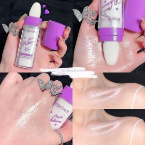 Bột Phấn Bắt Sáng Gege Ribbon Tạo Khối Ba Màu Phấn Highlight Nhũ Kim Tuyến Tạo Hiệu Ứng Lấp Lánh Giúp Làn Da Sáng Bóng