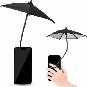 YUBAGUANB Retractable Phone Umbrella ic Waterproof Mini Umbrella Portable Universal Phone Sunshade Outdoor