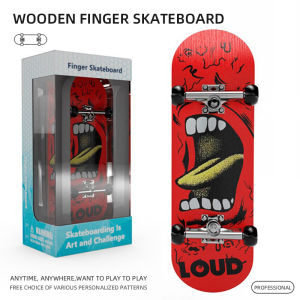 Wonderful Toys Mini Finger Skateboard Toys Wooden Finger Scooter Professional Fingerboard Desk Toy For Adults Teens/Kids Gift