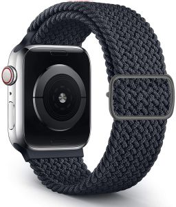 Braided Nylon strap For Apple Watch Ultra 2 Band 49mm 44mm 40mm 45mm 41mm 38mm 42mm Solo Loop Elastic Nylon Strap Bracelet i Watch Ultra serie 9 8 7 6 5 4 3 se Strap