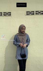 𝐐𝐀𝐘𝐑𝐀𝐀 IRA Blouse Como Crepe / S-4XL / Ironless Baju Blouse Women Wear / Plus Size Blouse / Blouse Casual