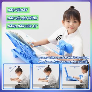 Bộ Chỉnh Sửa Tư Thế Ngồi Bàn Học Chống CậnChống Gù Chống Ngủ Gật Cao Cấp – Thiết Kế Mặt Bàn Nghiêng 12 Độ