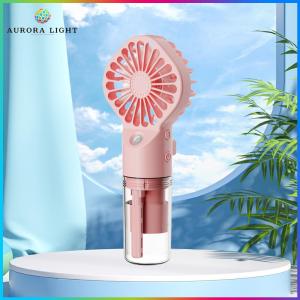 【New Arrival】 Compact Handheld Fan with Mist Spray 4 Speed Personal Cooling Device for Home and Office Use