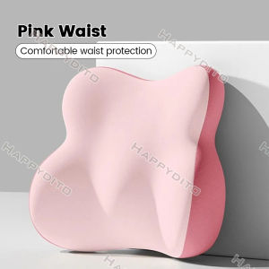 Memory Foam Seat Car Chair Lumbar Cushion Office Home Waist Pillow Coccyx Seat Cushion Lumbar Support Enhances Posture Tailbone Cushion Pressure Relief