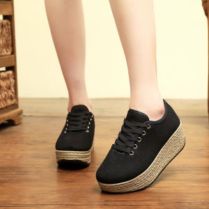 Flat-soled Single Shoes Are Popular Thick-soled Small People To Increase The Height of Casual Womens Shoes