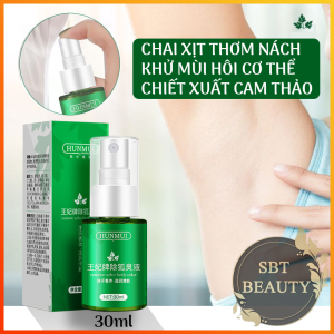 [THẢO DƯỢC] Xịt Khử Mùi Hôi Nách HUNMUI Chiết Xuất Từ Thảo Dược Chai 30ml - Loại Bỏ Mùi Hôi Nách Điều Tiết Tuyến Mồ Hồi Ngăn Ngừa Mùi Hôi Cơ Thể Giảm Thâm Vùng Nách