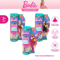 Barbie Cutie Reveal Jungle Series, Assorted - Dolls & Accessories