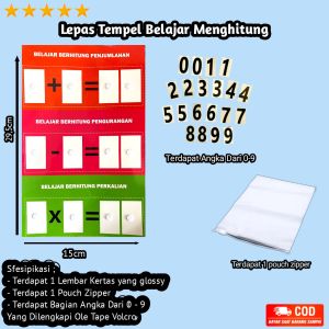 Busy Page Number / Busy Page Angka / Mainan Lepas Tempel / Montessori Toys / Mainan Edukasi Anak / D C