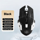 Wireless Mouse 2.4G Computer Mouse Laptop Rechargeable Mute Backlit Gaming Wireless Silent Rechargeable Mouse Tetikus laptop RGB Gaming Mice Light Portable Thin