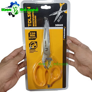 Kéo làm bếp đa năng TOLSEN 30049-Kéo làm cá kéo bào rau quả kéo cắt thịt gà xương nhỏ
