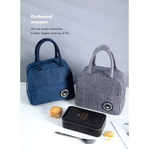 Insulated Lunch Box Bag Thermal Cooler Lunch Bag/Beg Bertebat/Kotak Makan Tengahari