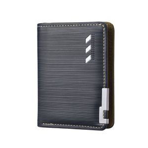 Dompet Lipat Pria Simple Murah Brended Hitam Korea Fashion WA1167B5 Keren Remaja Eldon Kulit Korea