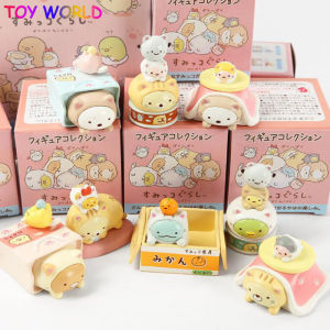 8 Pcs/set Kawaii Japan Sumikko Gurashi Corner Creature Dress Up Cute Cat Series Ornaments Decorative Action Figures Doll Toys